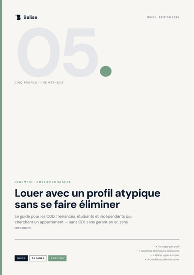 Couverture du guide PDF Balise — Louer avec un profil atypique sans se faire éliminer