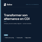 Transformer son alternance en CDI